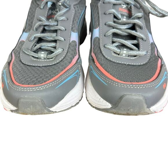 Ryka Inspire Walking Sneakers Gray Pink Blue Size 7.5 Wide - Picture 2 of 9